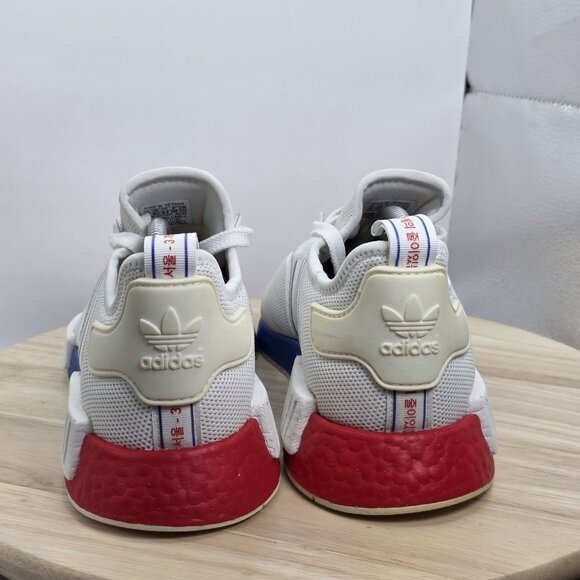 Adidas Men's NMD_R1 Seoul South Korea Sneakers FY1163 White Red Blue 10 - Picture 5 of 8